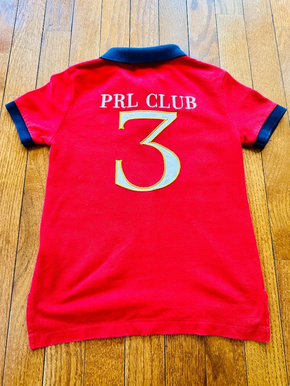 Polo Ralph Lauren Boys Polo Shirt Red PRL Club Big Pony Size 4/4T - Picture 2 of 3